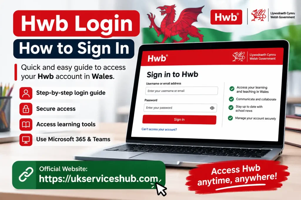 Hwb Login how to sign in to the Hwb education portal in Wales