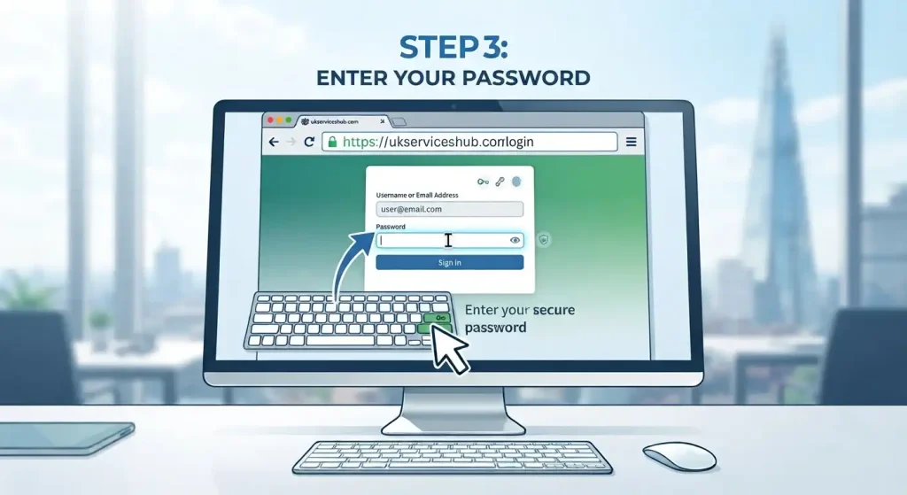 Step 3 Enter Your Password