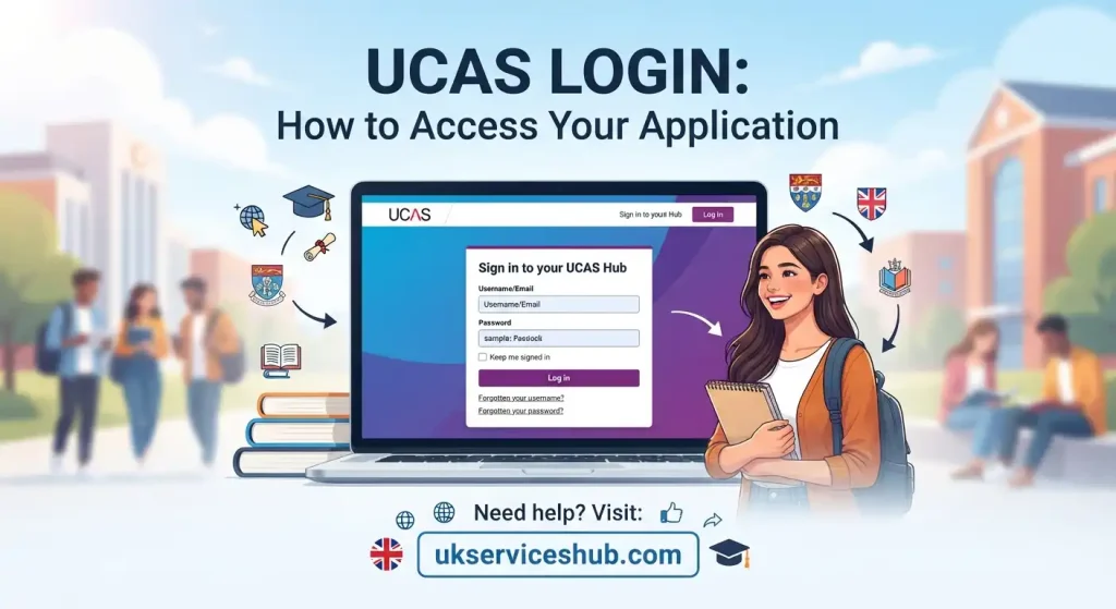 UCAS Login: How to Access Your Application – Guide and Hub Sign-In Portal on ukserviceshub.com