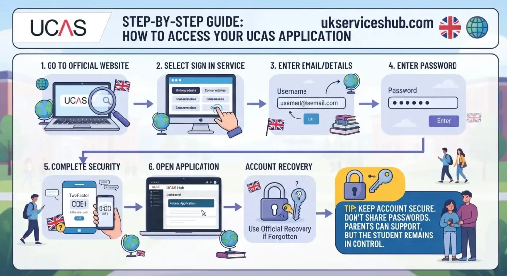 Step-by-Step Guide: How to Access Your UCAS Application and Login Portal on ukserviceshub.com