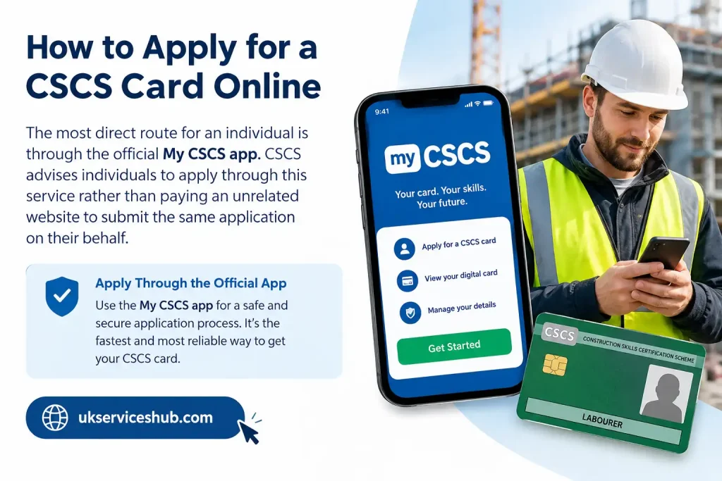 How to apply for a CSCS card online using the official My CSCS app